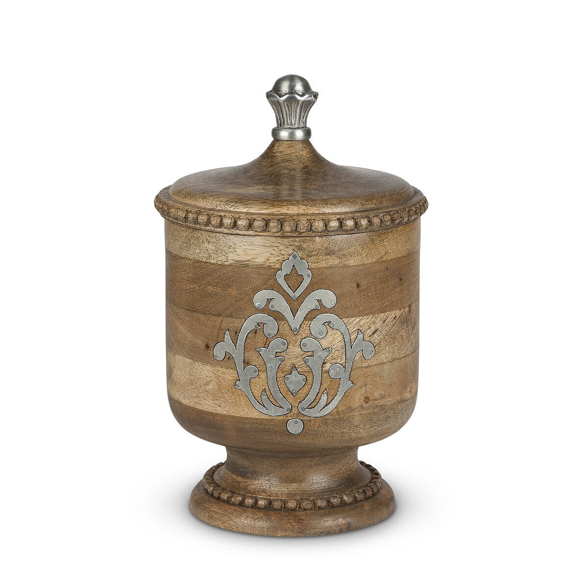 Heritage Inlay Wood Canister, 12" style shot 1