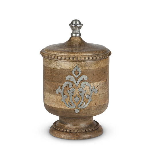 Heritage Inlay Wood Canister, 12" style shot 1