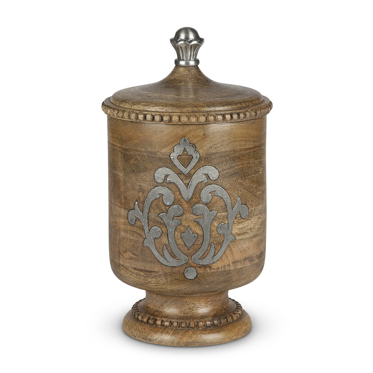 Heritage Inlay Wood Canister, 14" style shot 1
