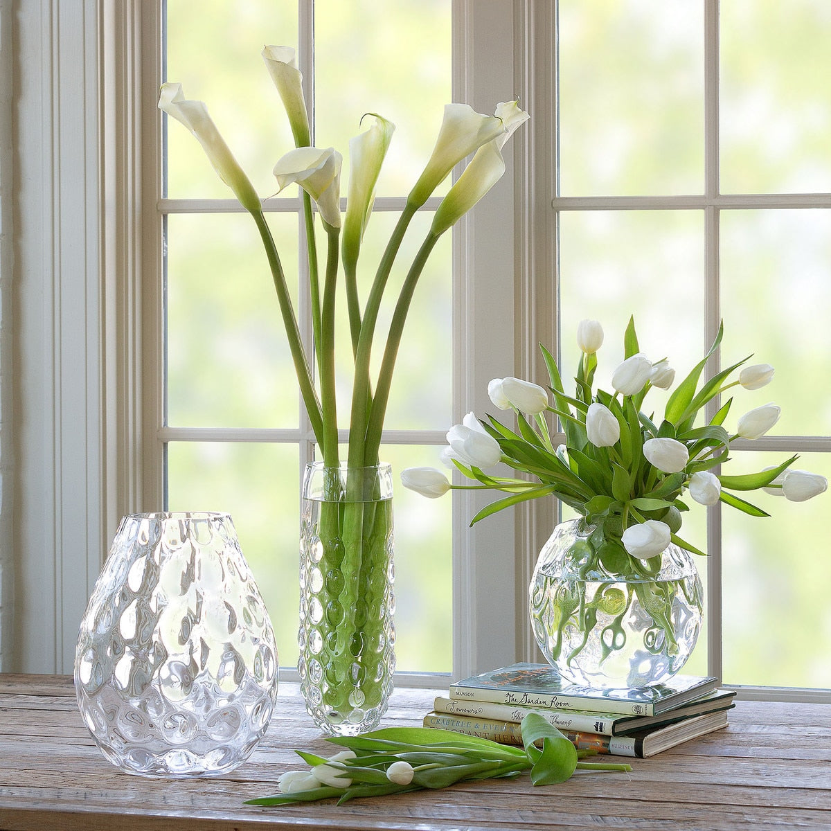 Alouetta Blown Glass Teardrop Vase style shot 2