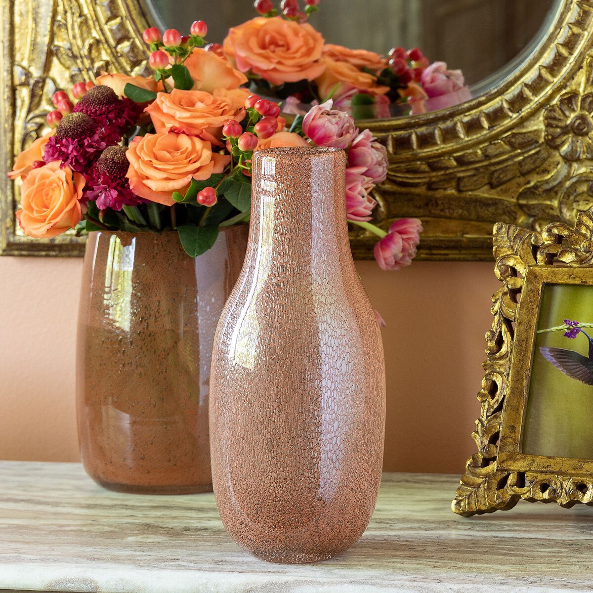 Amaranthine Glass Vase, Tall style shot 1