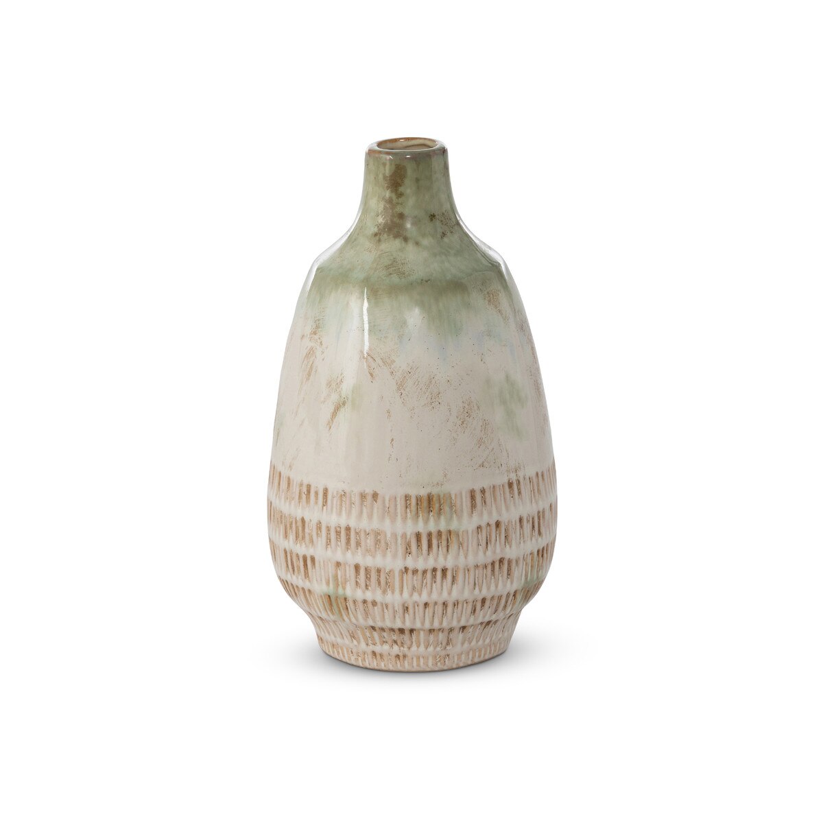Fresno Ceramic Glazed Vase, Small style shot 1