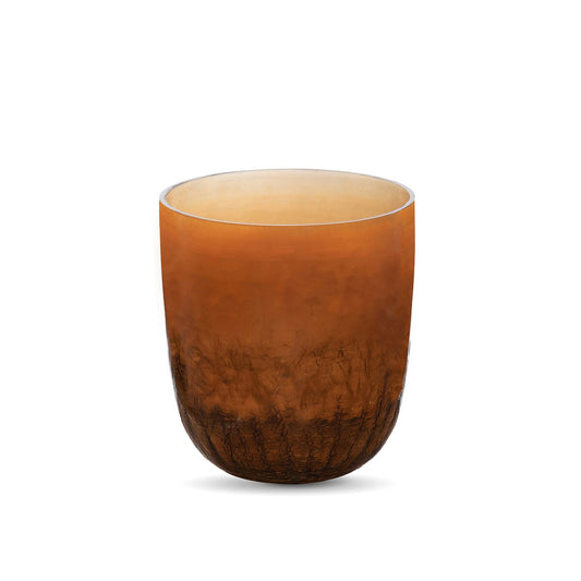 Bronze Luster Crackle Glass Vase, Medium style shot 1