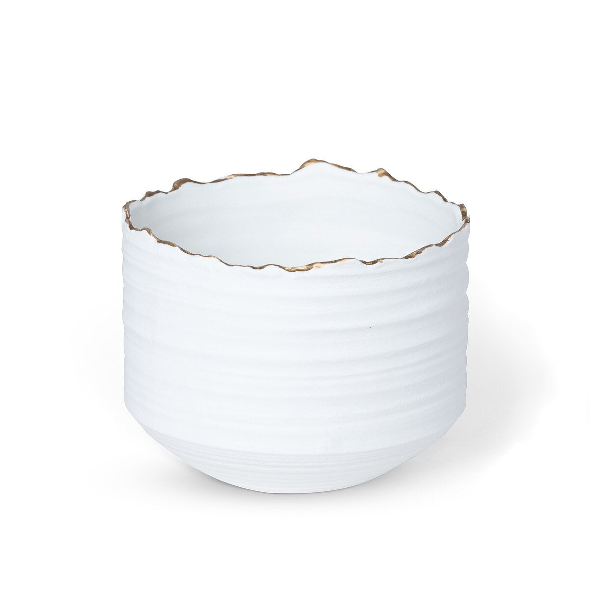 Gilded Organic Edge Pot, 8" style shot 1