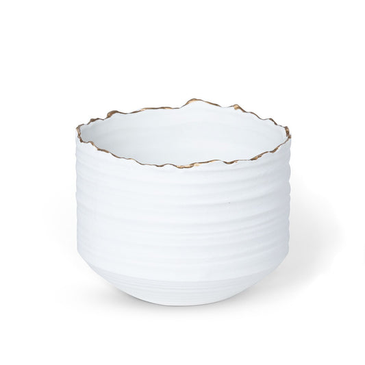 Gilded Organic Edge Pot, 8" style shot 1