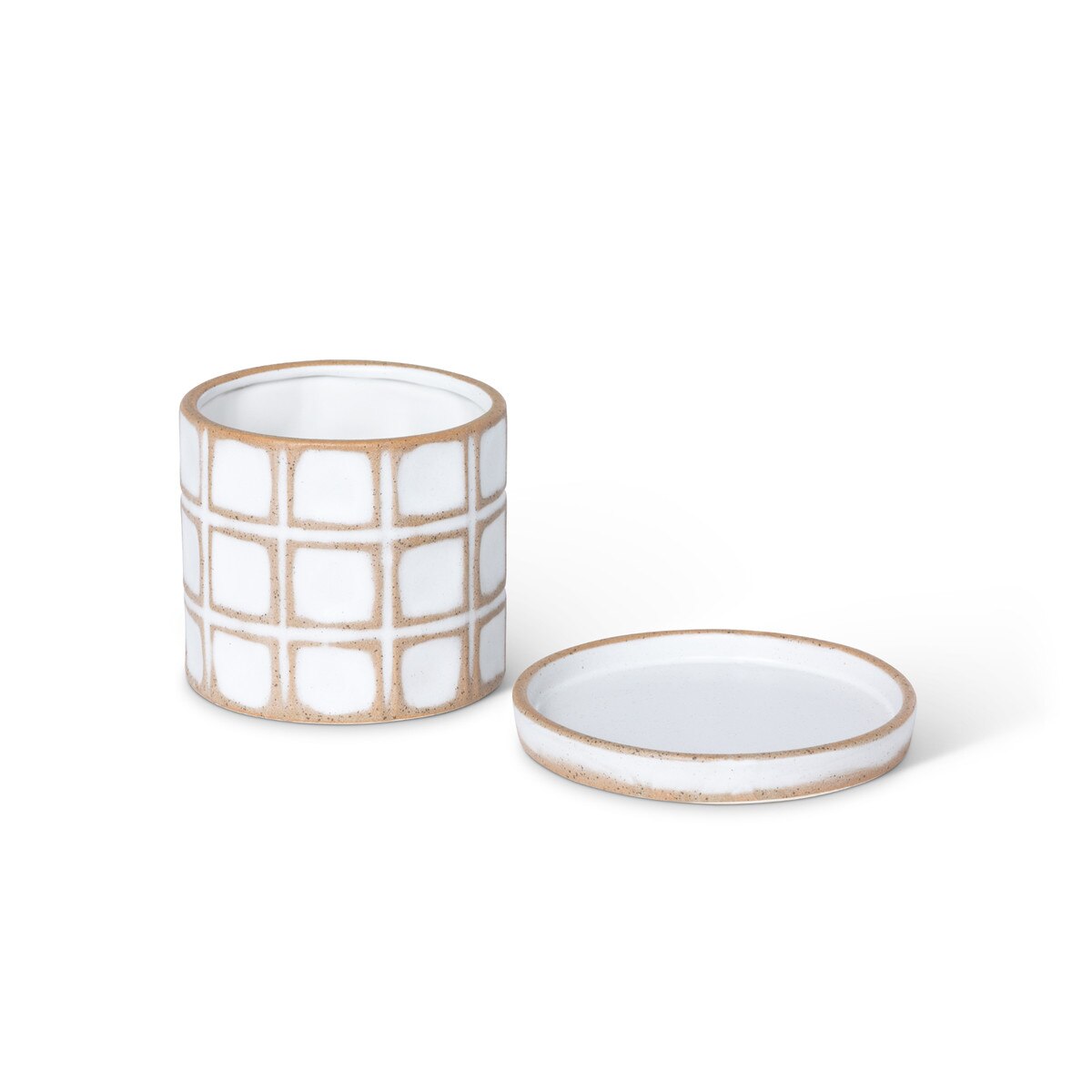 Harmony Ceramic Pot with Saucer, 6" style shot 2