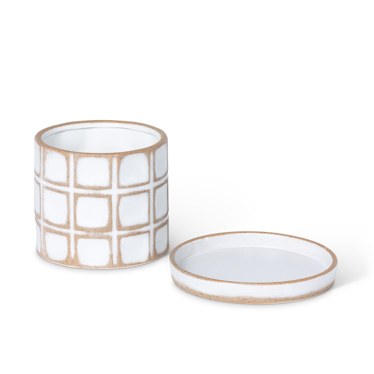 Harmony Ceramic Pot with Saucer, 7.5" style shot 2