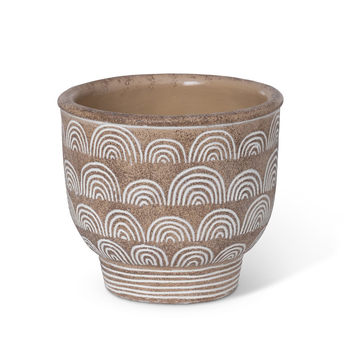 Vista Cement Pot, 7.25" style shot 1