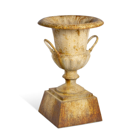 Fluted Metal Urn with Pedestal, 33" style shot 1