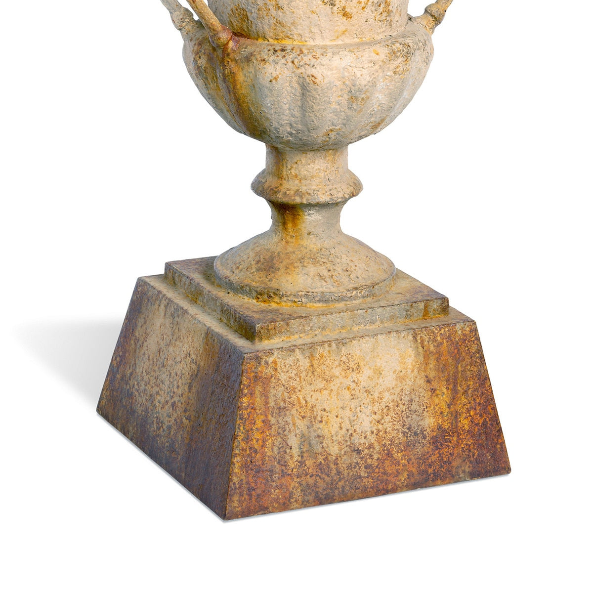 Fluted Metal Urn with Pedestal, 33" style shot 2
