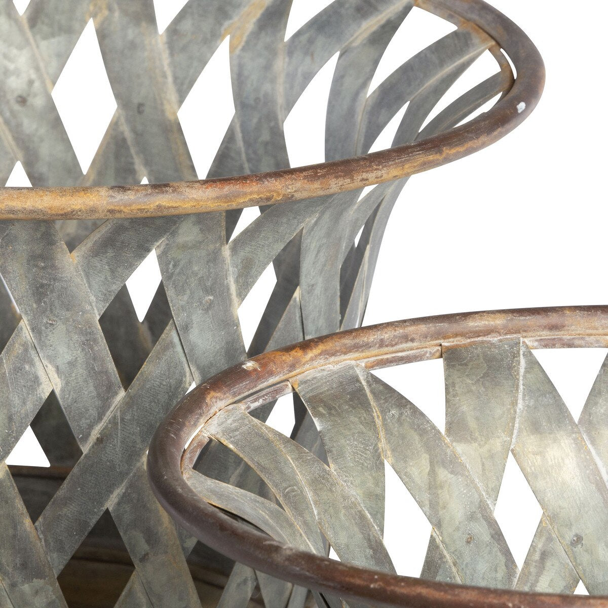 Woven Metal Classic Urn, Set of 2 style shot 2