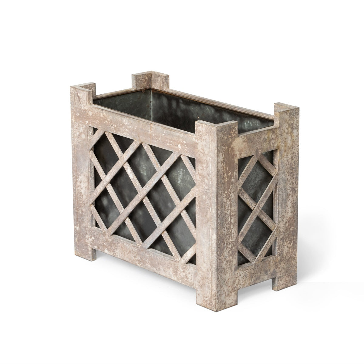 Lattice Iron Garden Planter style shot 1