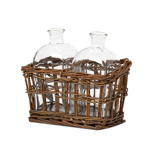 Double Willow Tonic Bottle Vase style shot 2