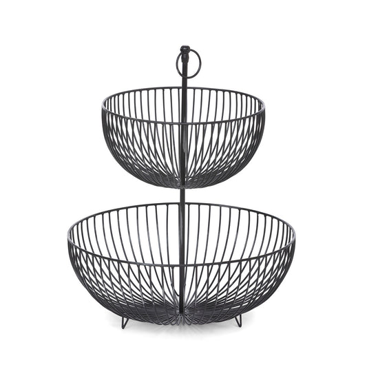 2-Tiered Iron Display Basket style shot 1