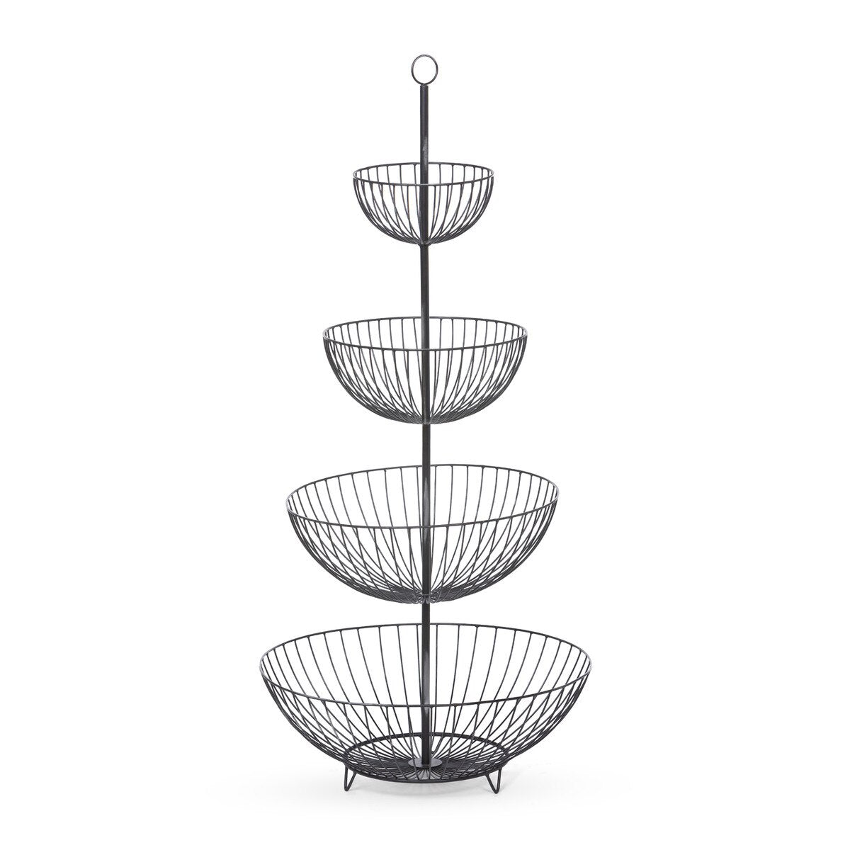 4-Tiered Iron Display Basket Stand style shot 1