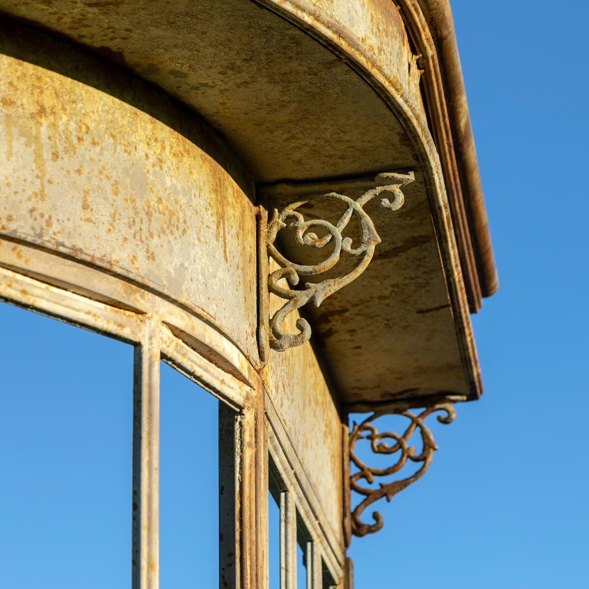 Aged Metal Conservatory Facade Framework style shot 2