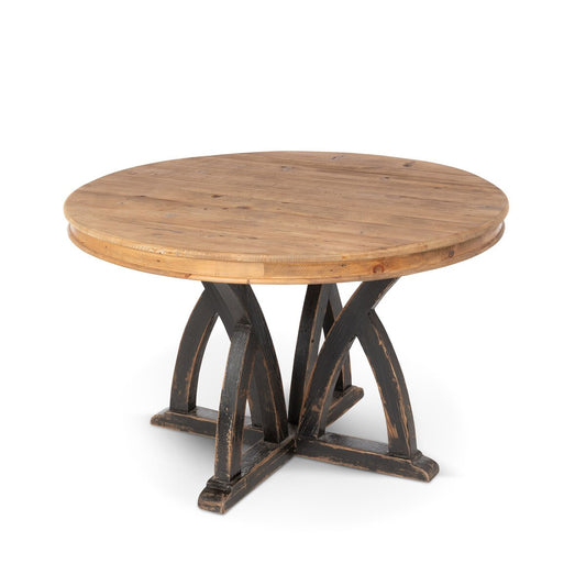 Elba Round Wood Dining Table style shot 1