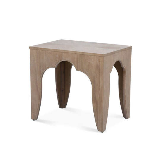 Island Manor End Table, Driftwood style shot 1