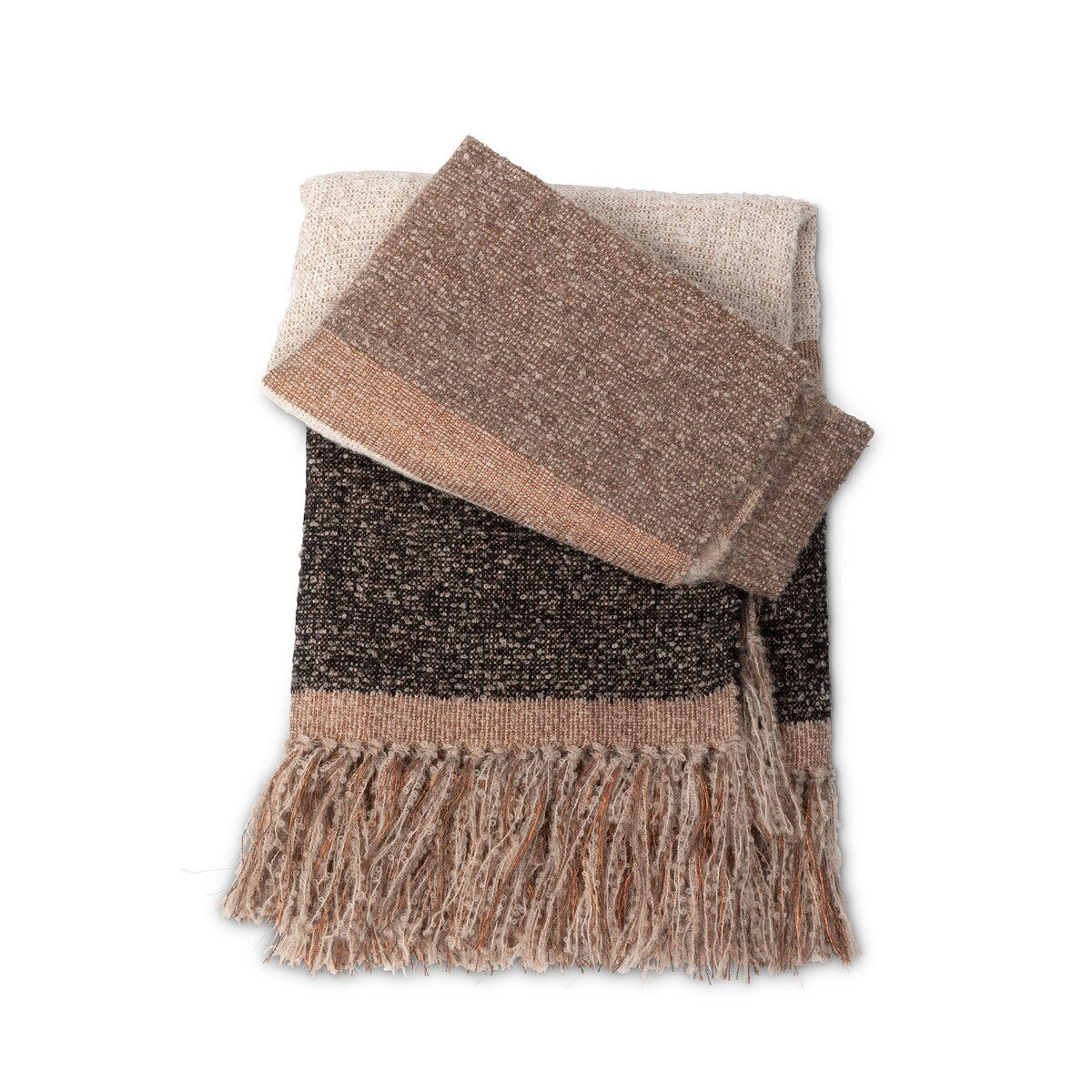 Plaid Pattern Alpaca Wool Throw style shot 2