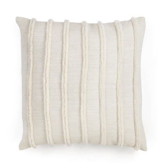 Texture Stripe Alpaca Wool Square Pillow Cover style shot 1