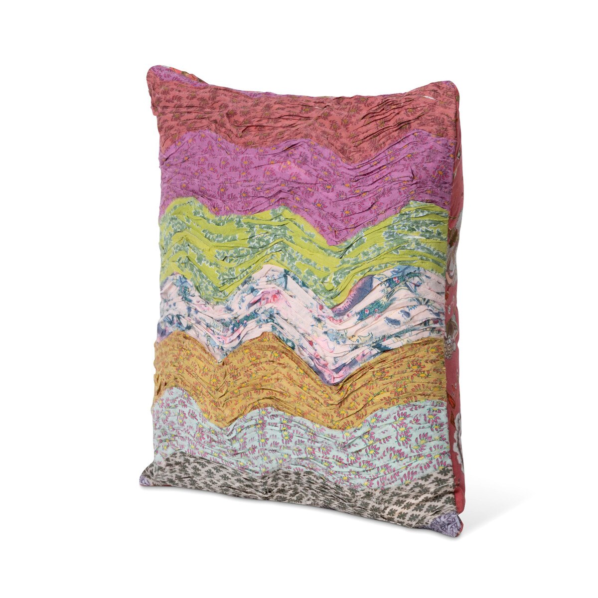 Handstitched Wave Pattern Pillow style shot 2