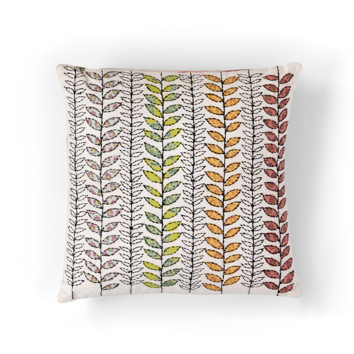 Embroidered Vine Pattern Pillow style shot 1