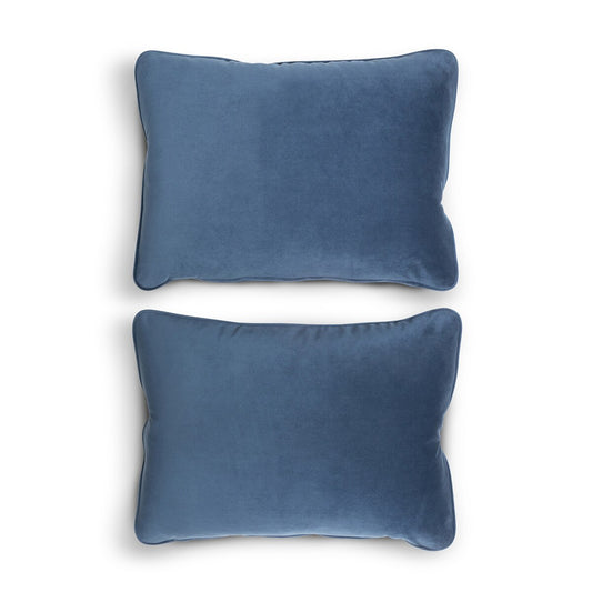 Estate Pillows, Atlantic Blue, Set of 2 style shot 1
