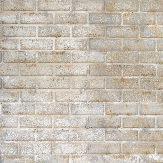 Embossed Tin with Brick Pattern