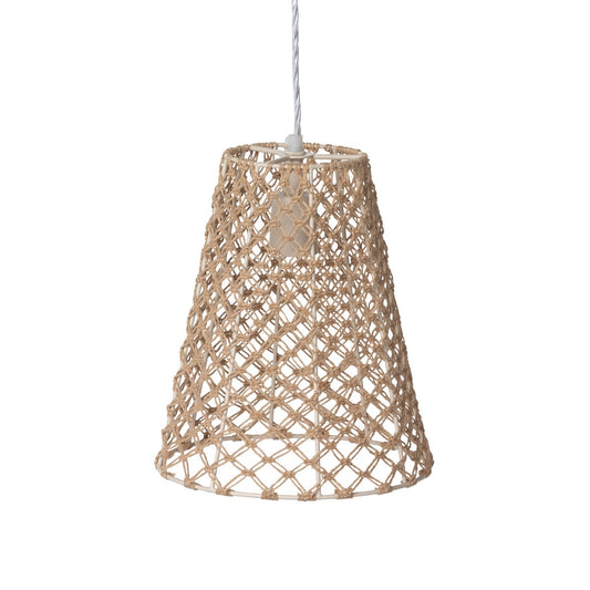 Aruba Jute Woven Cone Pendant style shot 1