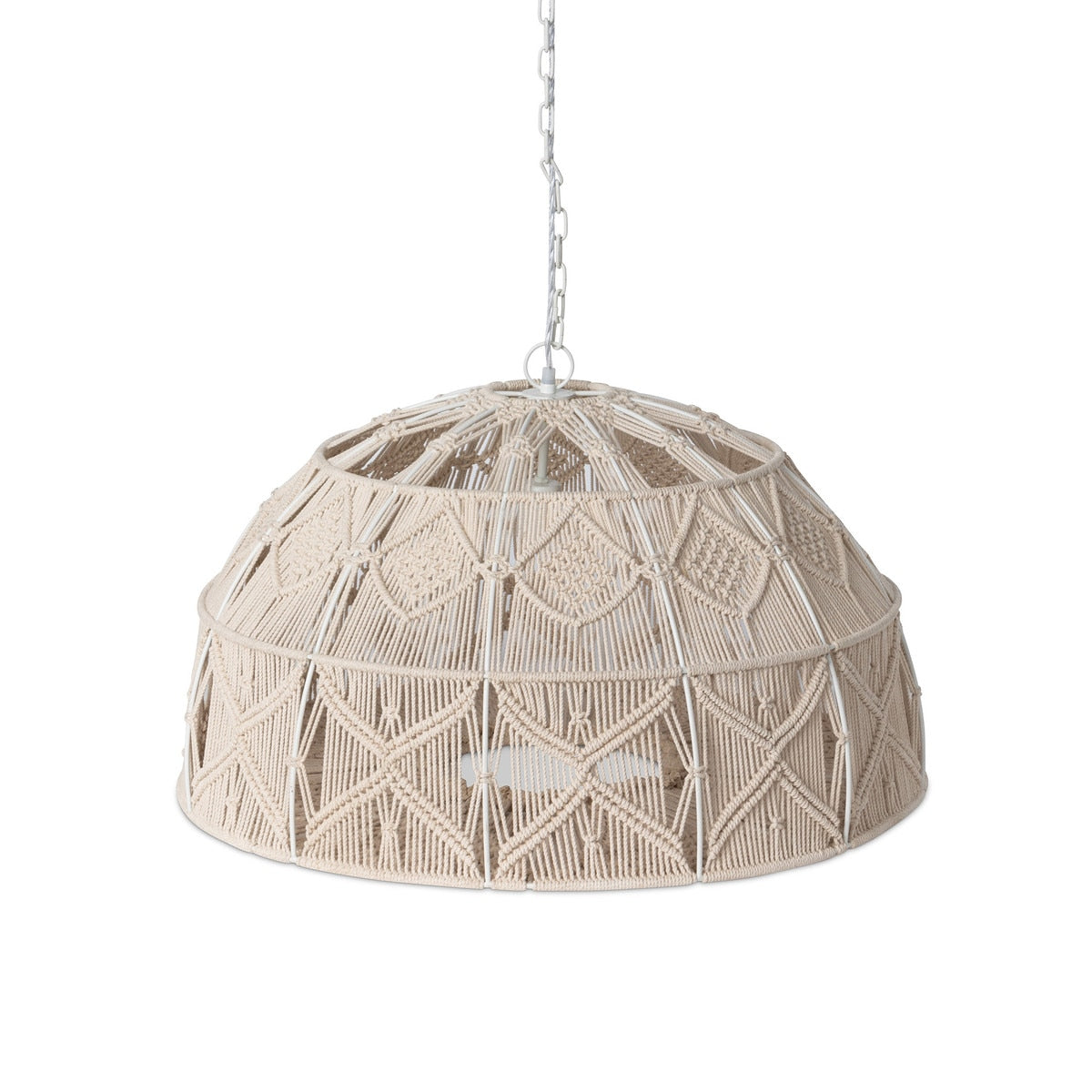 Aria Macrame Dome Pendant style shot 1