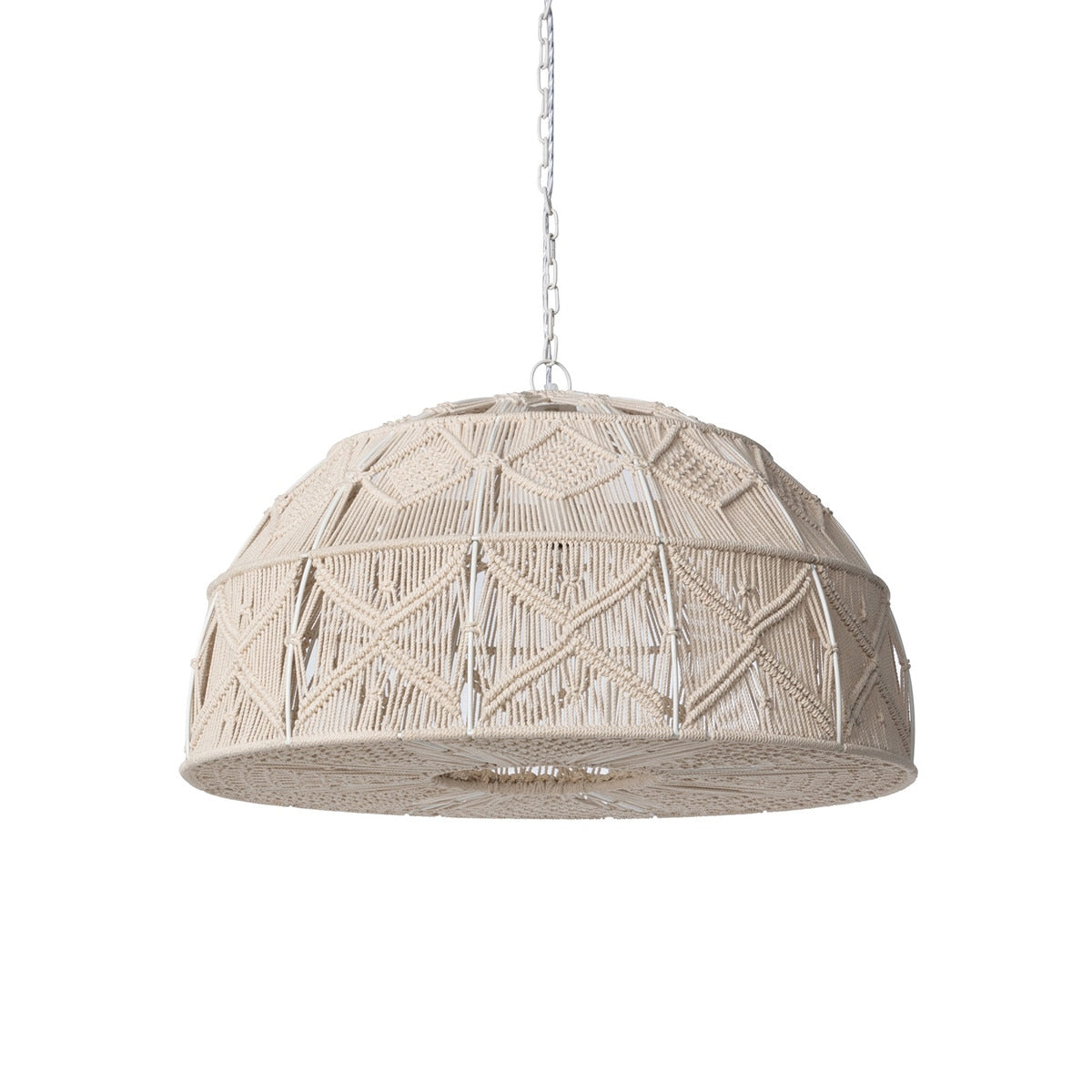 Aria Macrame Dome Pendant style shot 2