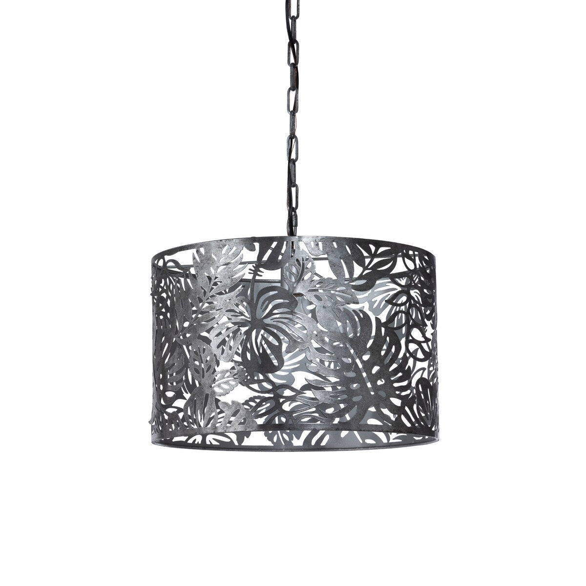 Monstera Vine Drum Light Fixture style shot 1