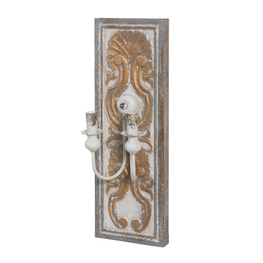 Yvonne Wood and Iron Wall Sconce style shot 1