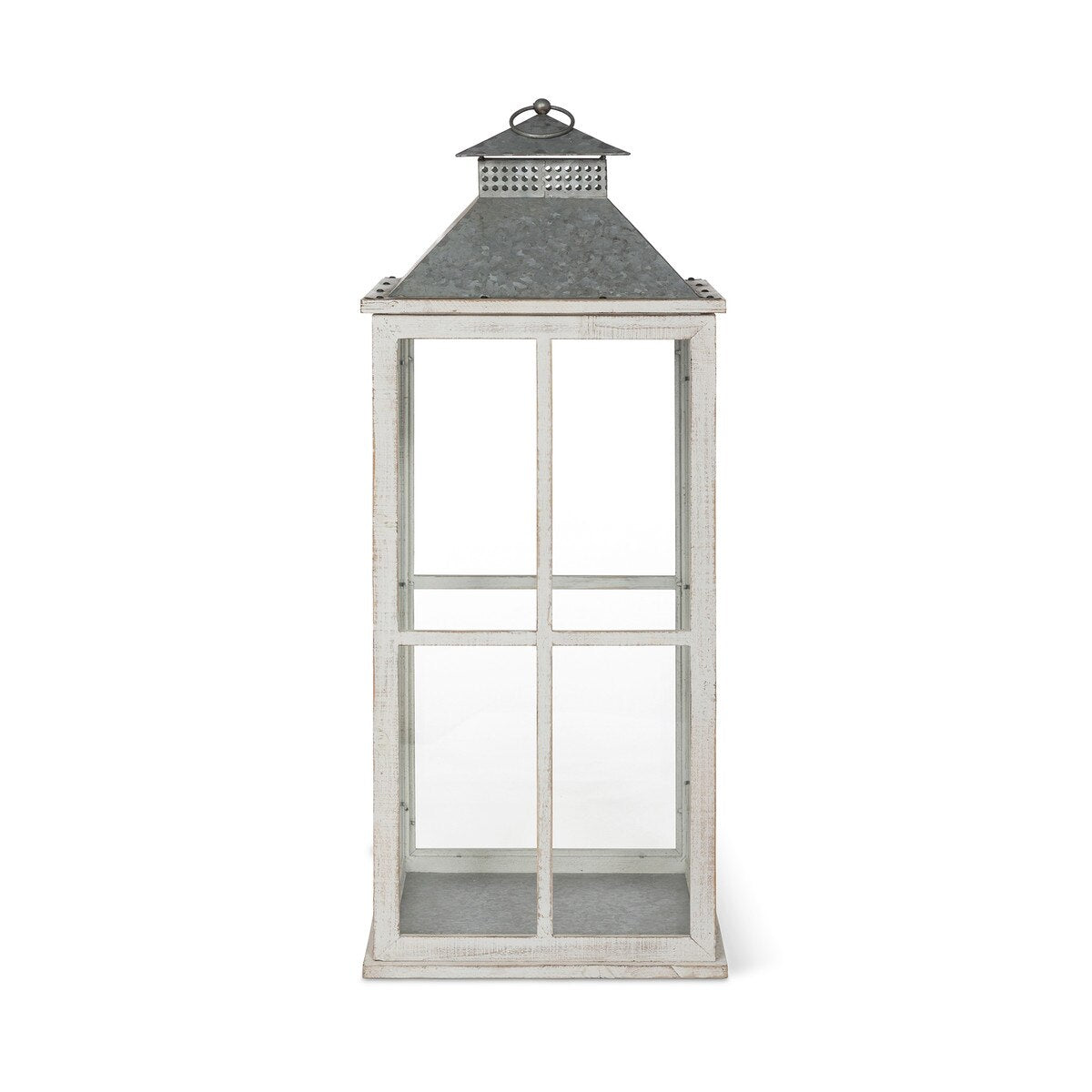 Coastal Whitewash Lantern, Large style shot 2