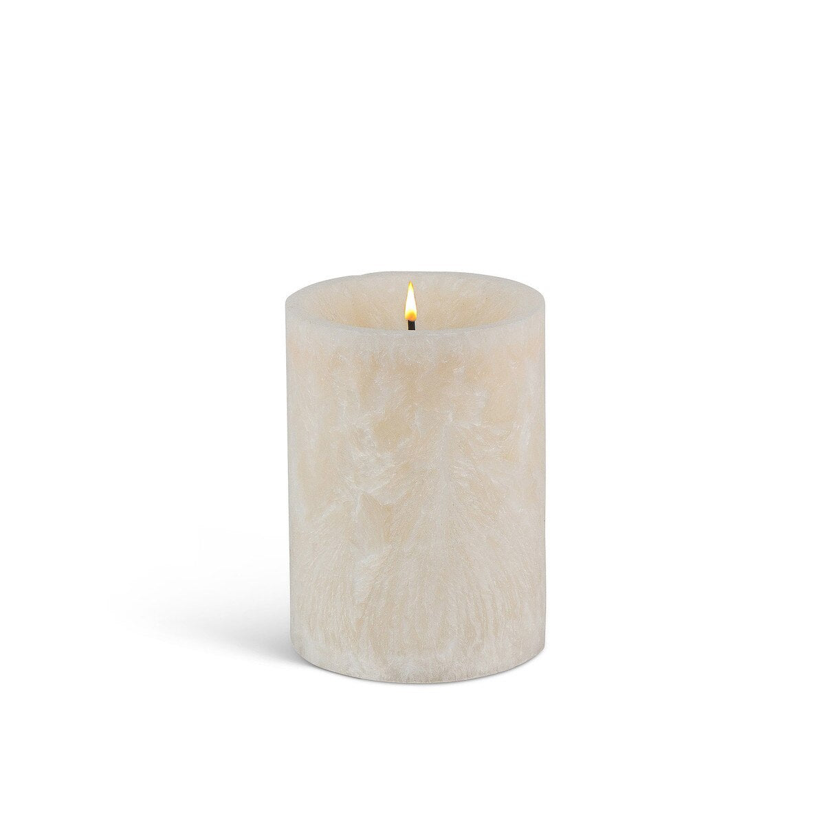 Wax Glow Wickâ¢ Straight Edge Pillar Candle, 3"x4" style shot 1