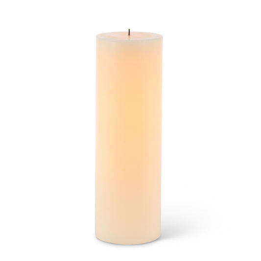 4"D x 12"H Outdoor Wax Candle with Real Wax Surface. style shot 1