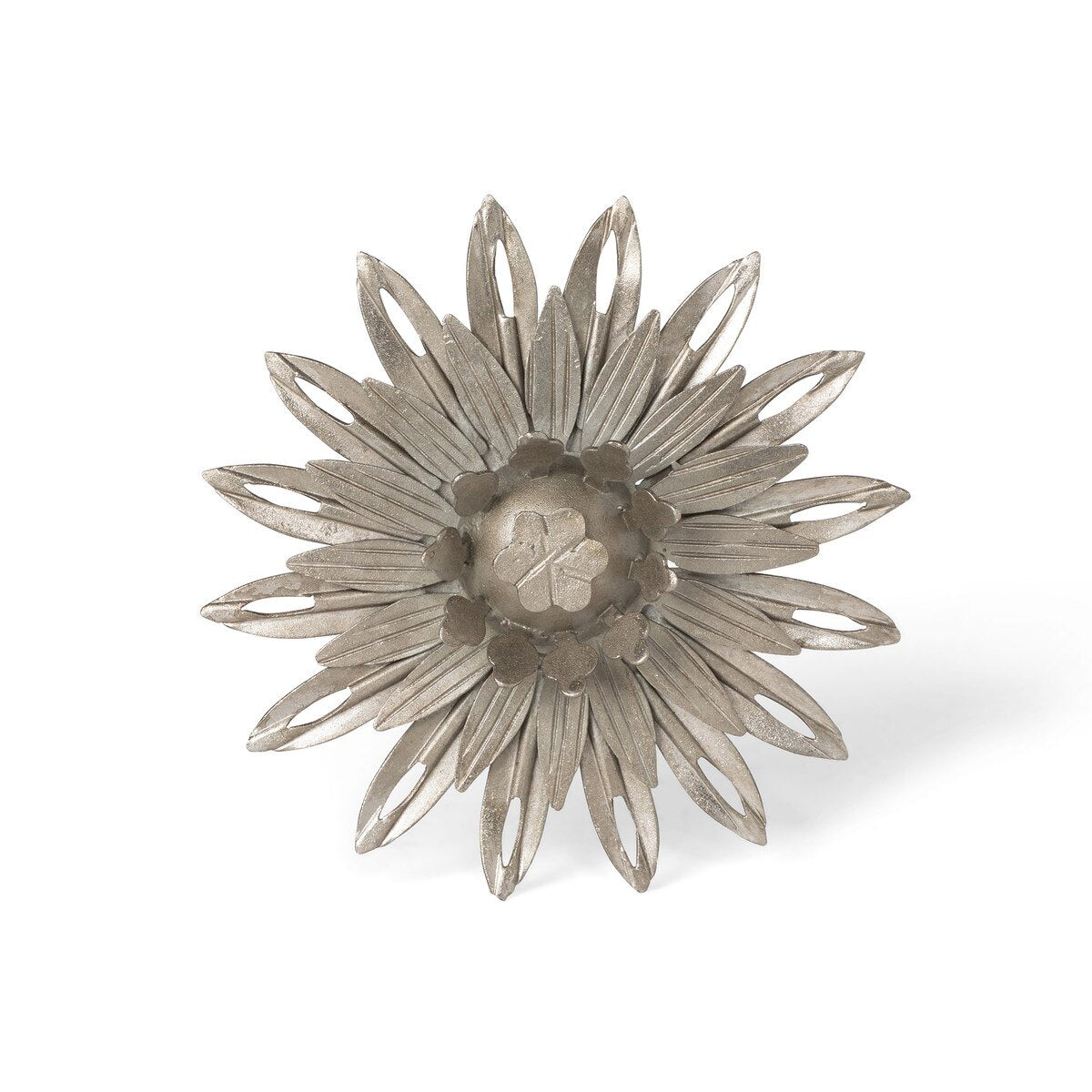 Aged Nickel Wall Sunflower, Small style shot 1