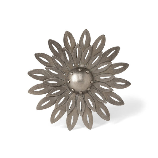 Aged Nickel Wall Dahlia, Small style shot 1