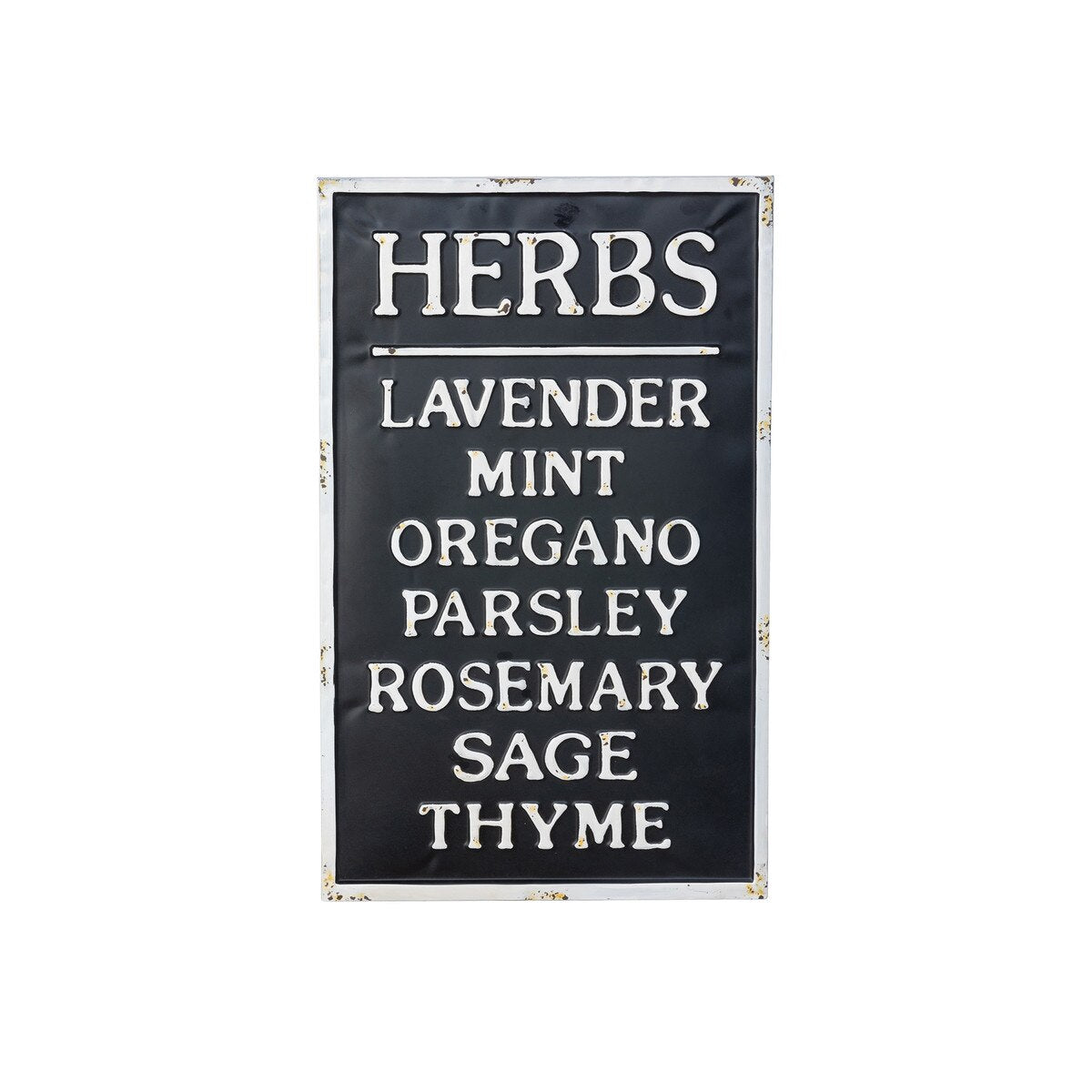 Metal Herb Sign style shot 1