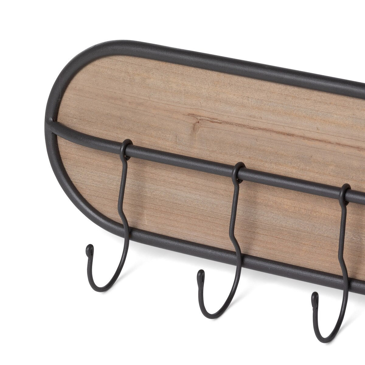 Wood and Iron Wall Hook Rack style shot 2