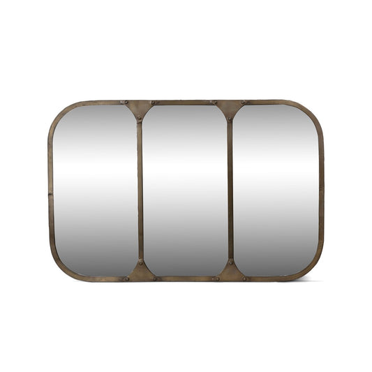 Station Iron Brass Frame Mirror style shot 1