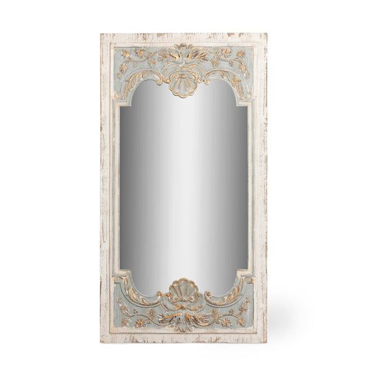 Coquille Carved Wood Mirror style shot 1