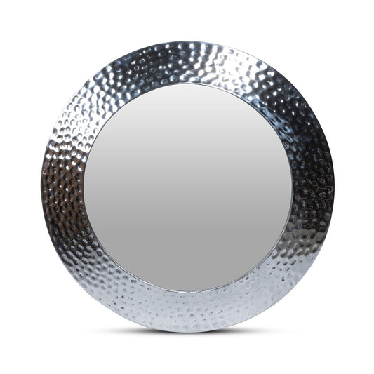 Hammered Pewter Portal Mirror, 24" style shot 1
