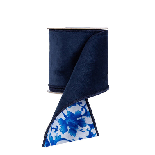 Chinoiserie and Navy Velvet Ribbon style shot 1