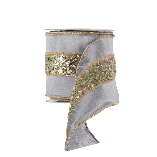 Greige and Gold Glitter Ribbon style shot 1