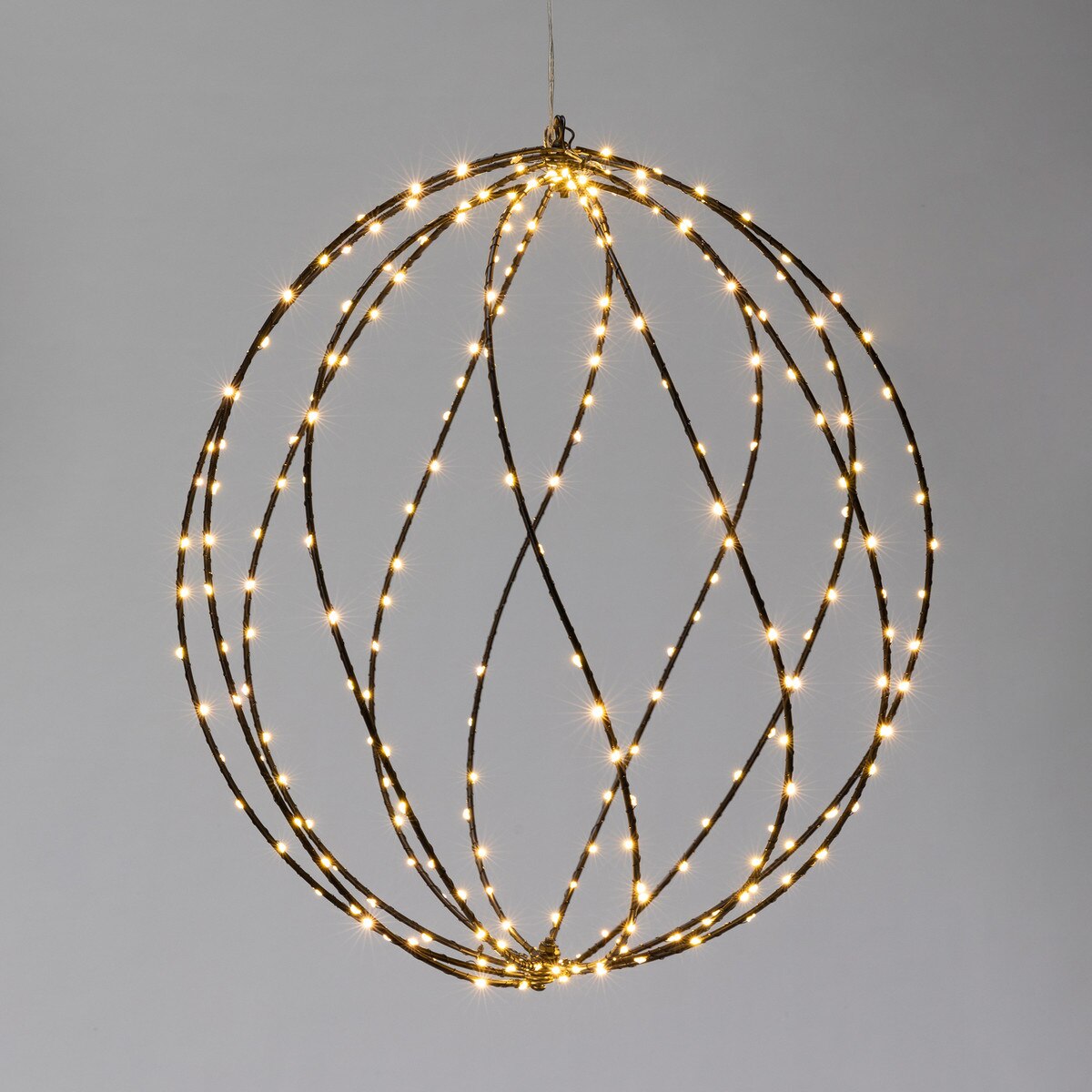 Twinkle Lit Sphere, Black, Large style shot 1