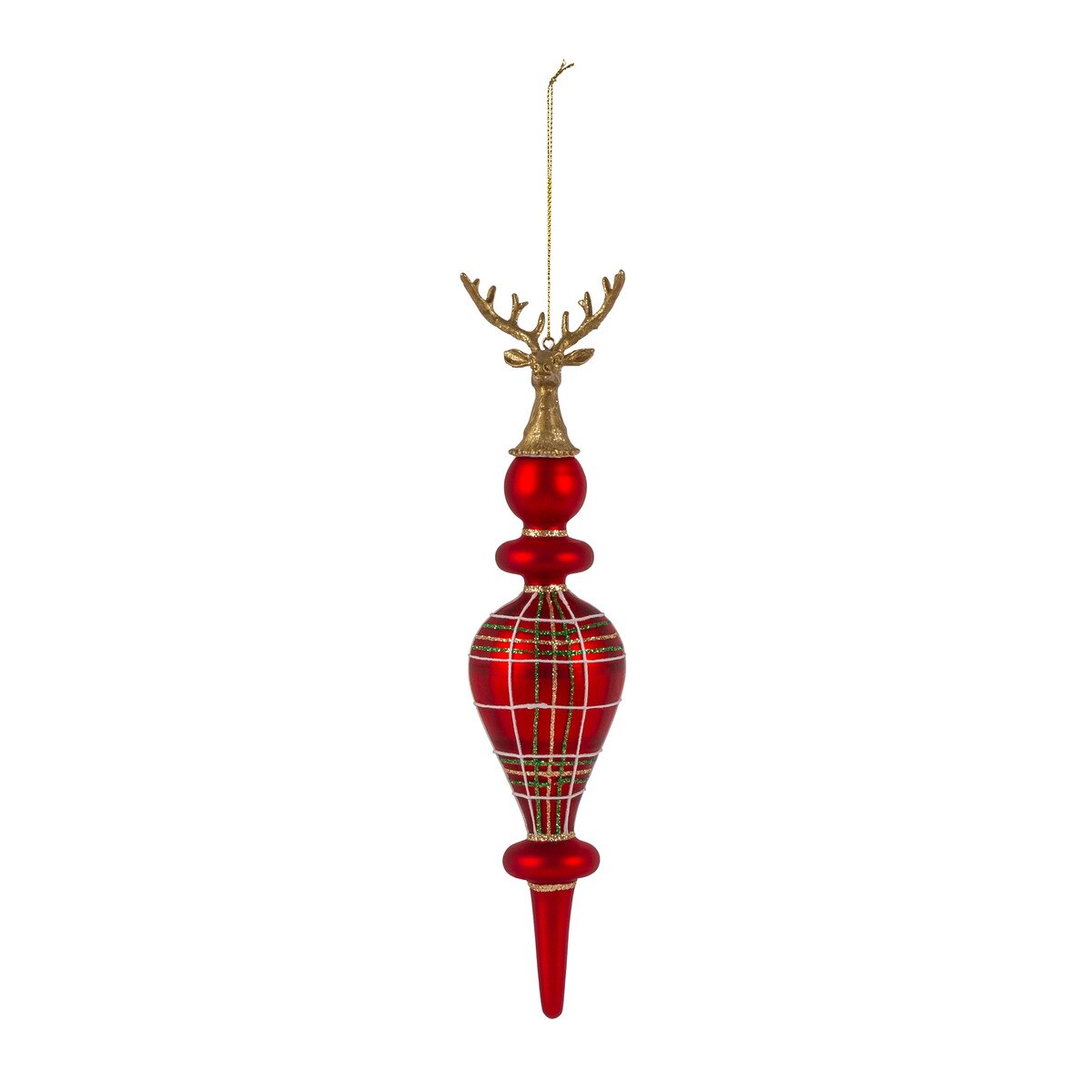 Heritage Deer Finial Ornament, 3 Assorted Styles style shot 2