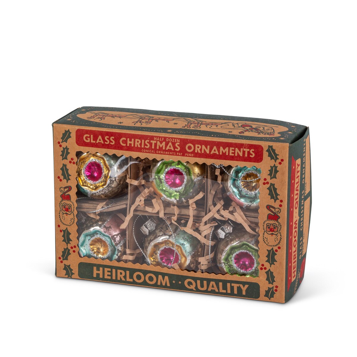 Mini Retro Reflector Ornaments, Box Set of 6 style shot 2