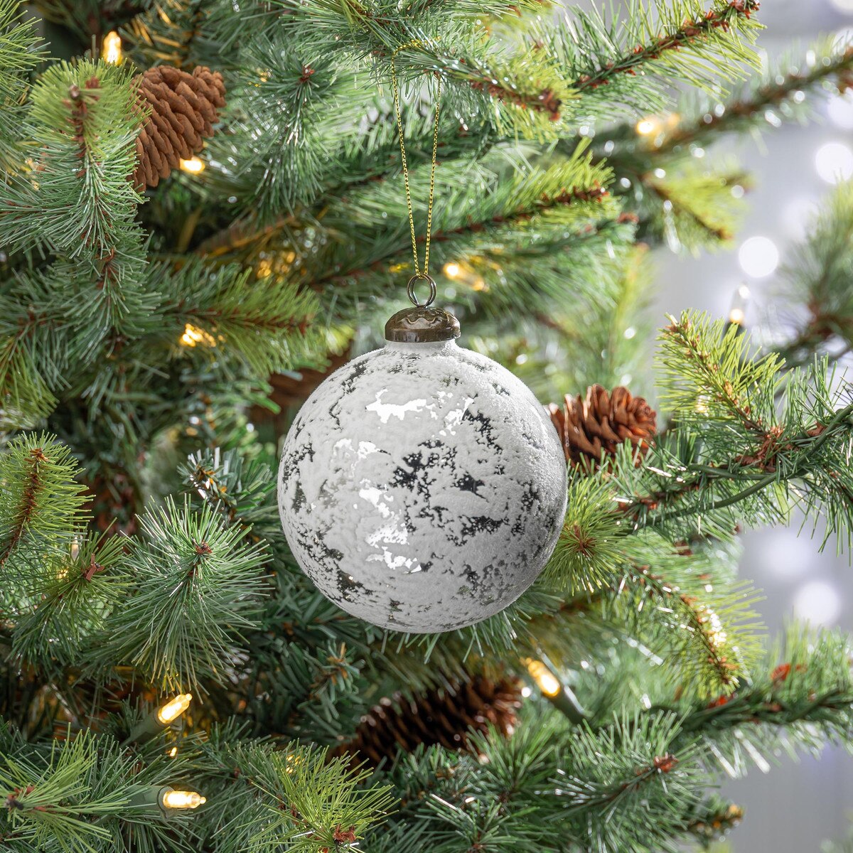 Silver and Snow Ornament style shot 2