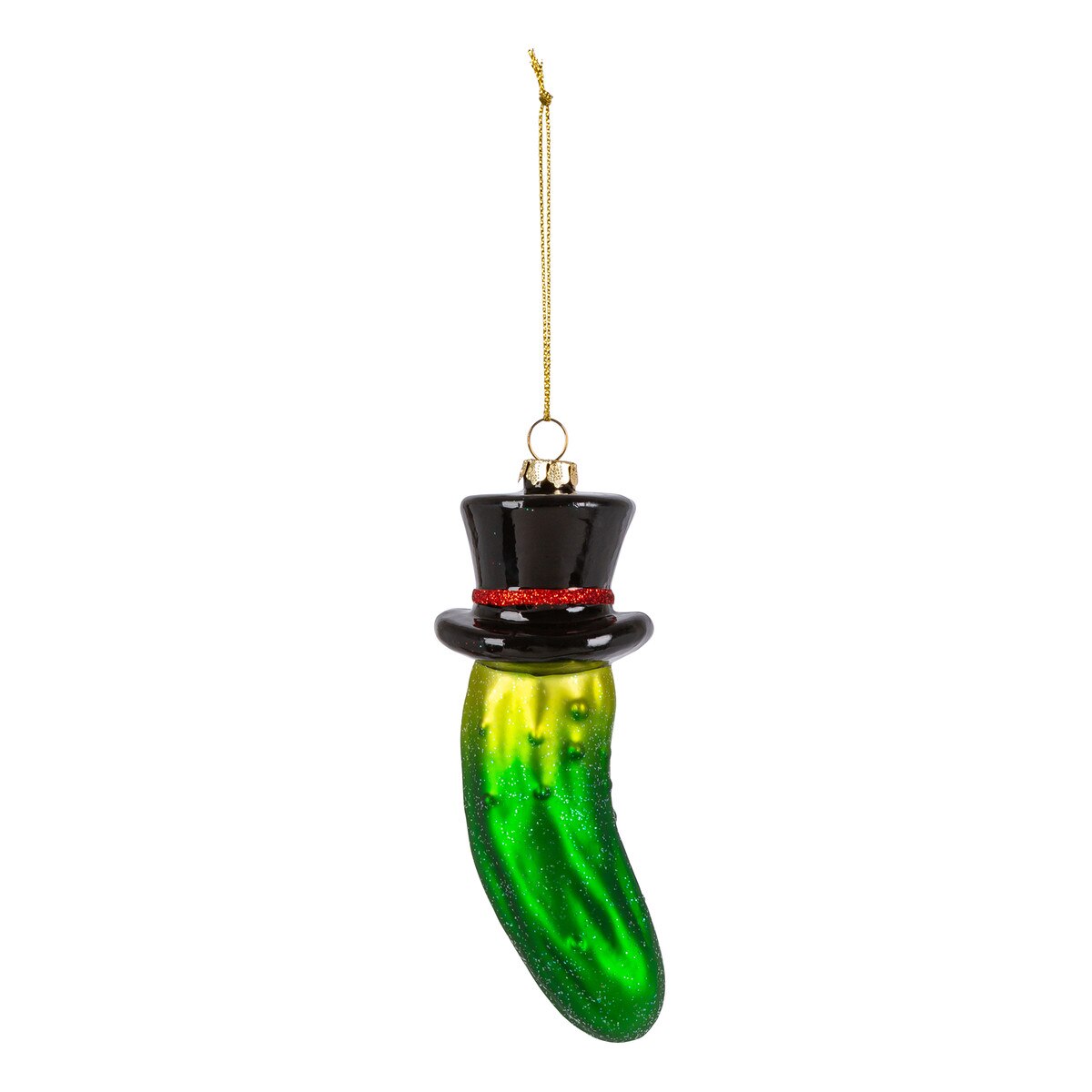 Pickle in a Top Hat Ornament style shot 2